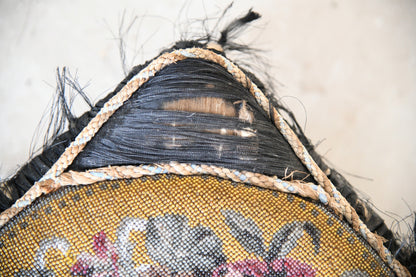 Pair of Victorian Beadwork & Silk Footstools