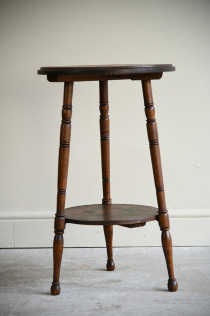 Early 20th Century Painted Two Tier Plant Stand Occasional Table