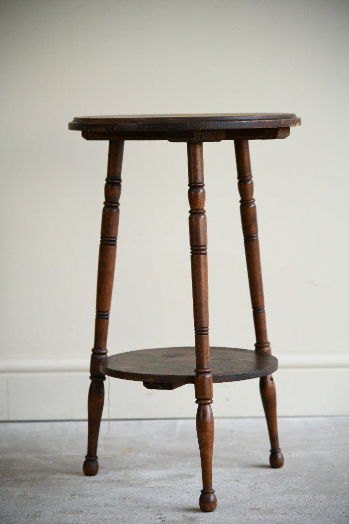 Early 20th Century Painted Two Tier Plant Stand Occasional Table