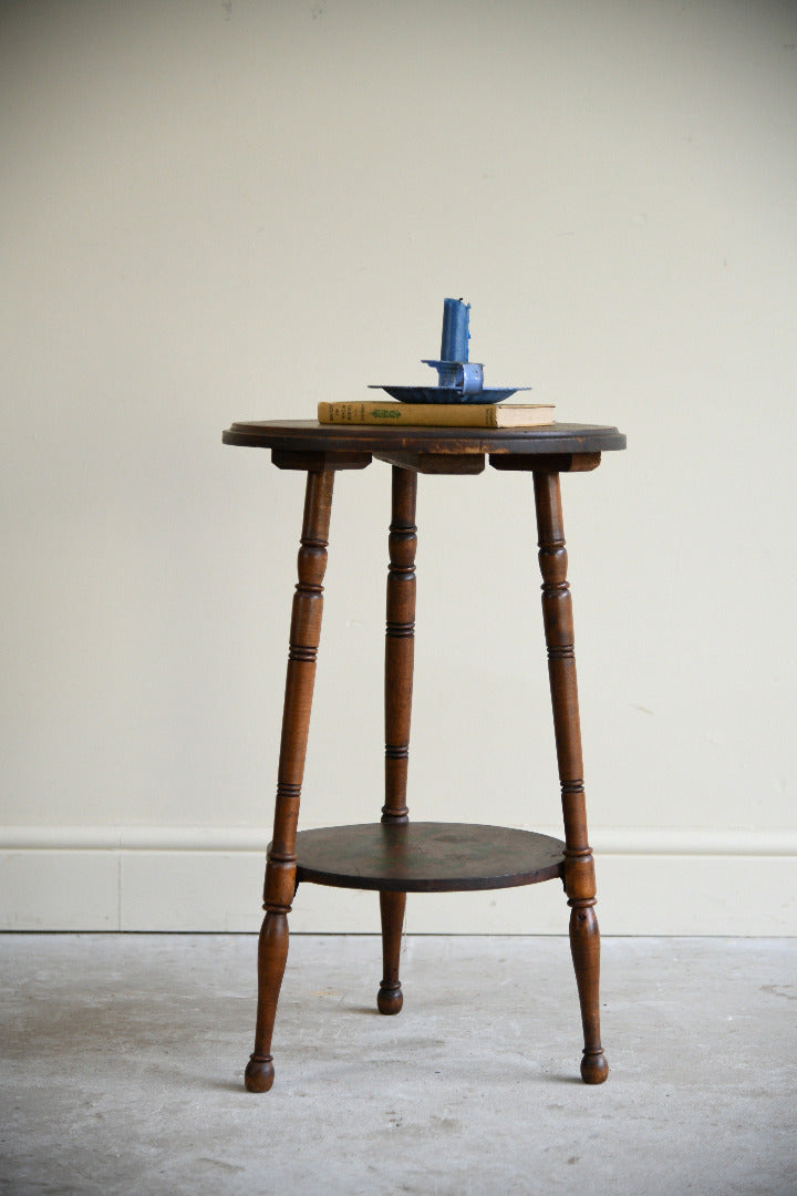 Early 20th Century Painted Two Tier Plant Stand Occasional Table
