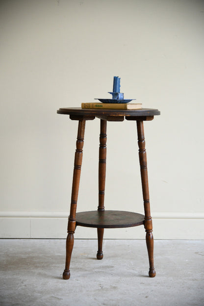 Early 20th Century Painted Two Tier Plant Stand Occasional Table