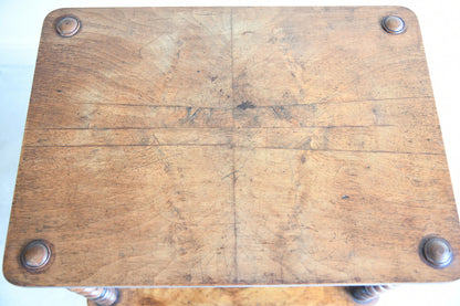 Victorian Walnut Two Tier Whatnot Side Table
