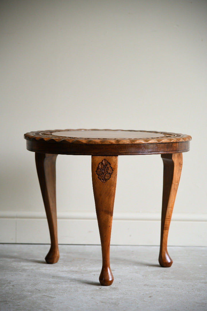 Early 20th Century Anglo Indian Carved Occasional Table