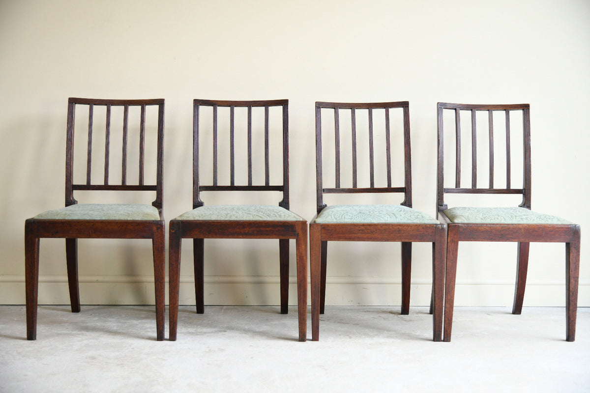 Set of Four 19th Century Mahogany Dining Chairs