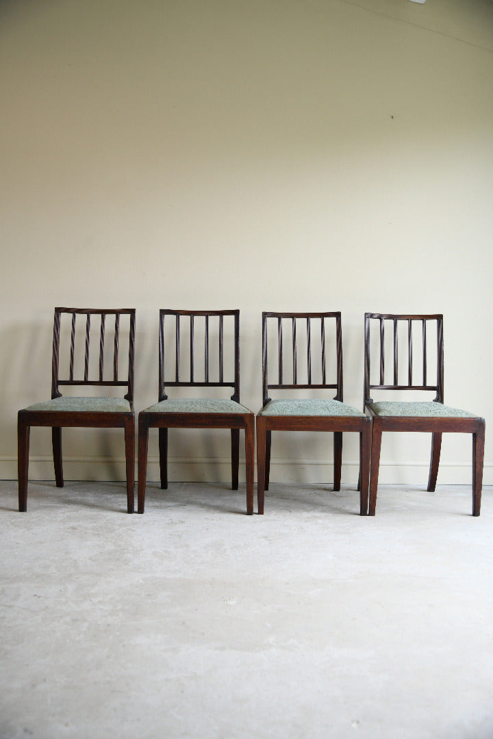 Set of Four 19th Century Mahogany Dining Chairs