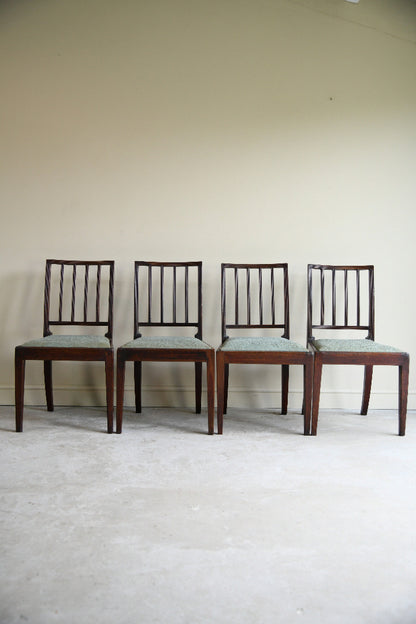 Set of Four 19th Century Mahogany Dining Chairs