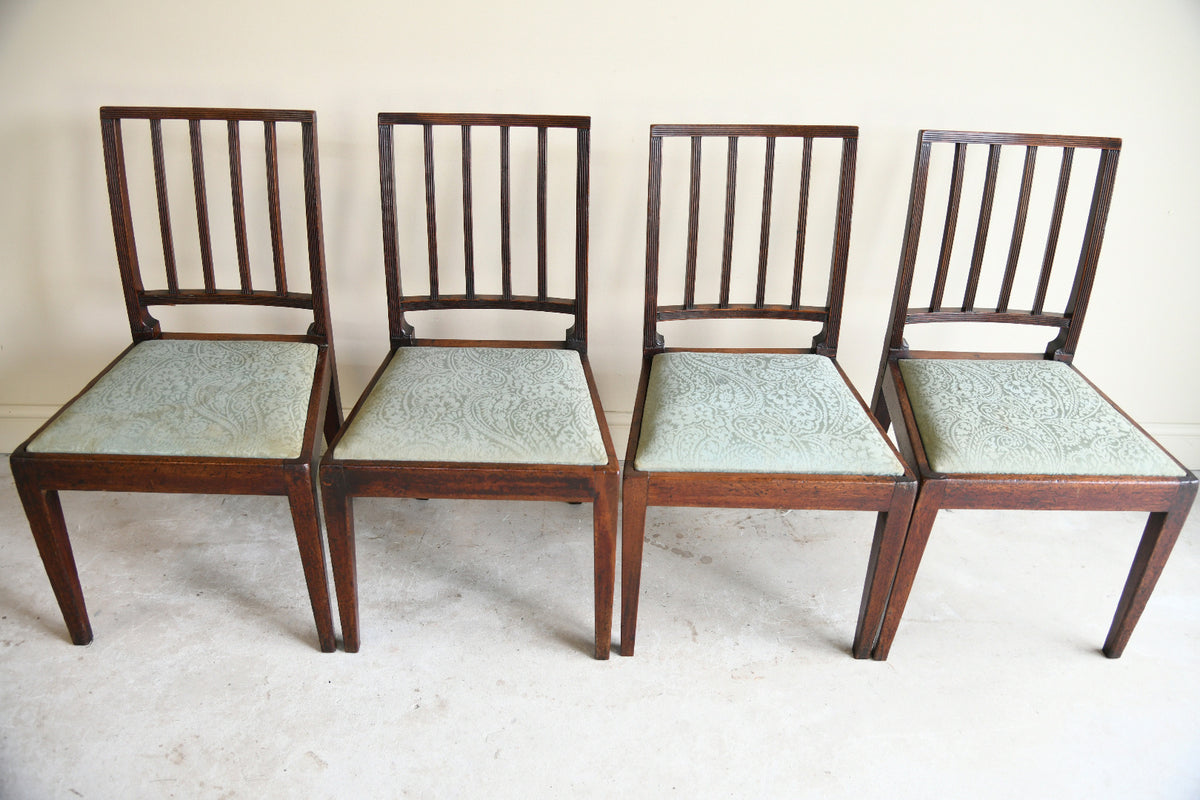 Set of Four 19th Century Mahogany Dining Chairs