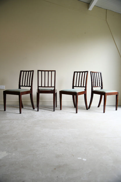 Set of Four 19th Century Mahogany Dining Chairs