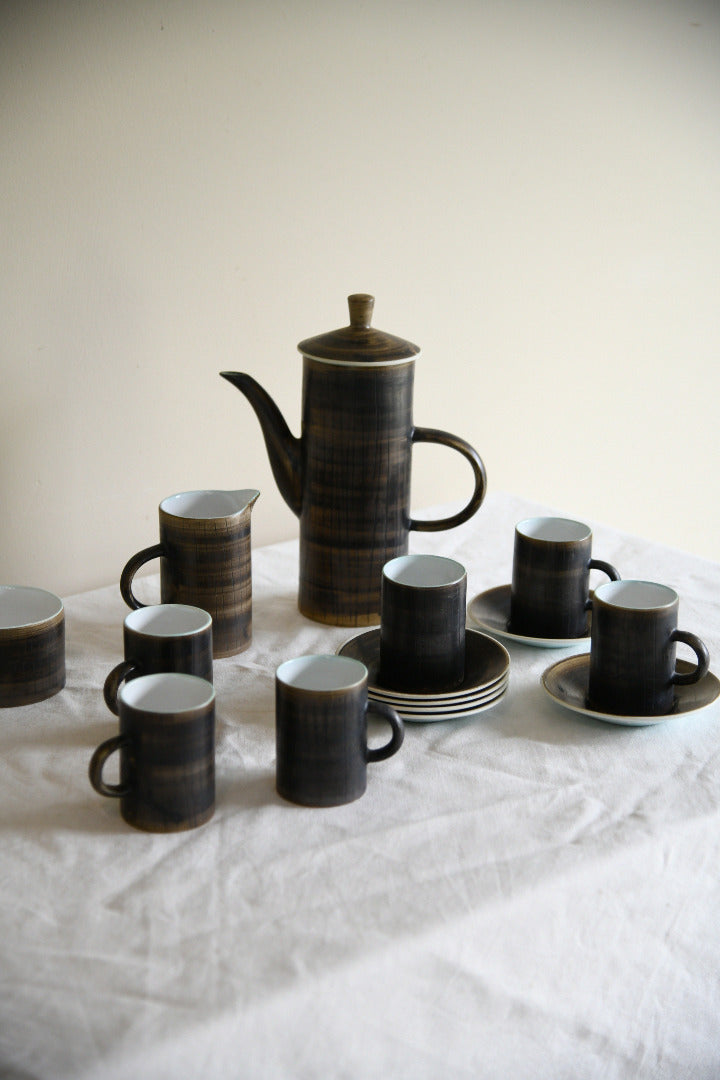 Vintage Cinque Ports Pottery Rye 15 Piece Coffee Set
