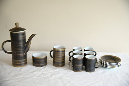Vintage Cinque Ports Pottery Rye 15 Piece Coffee Set