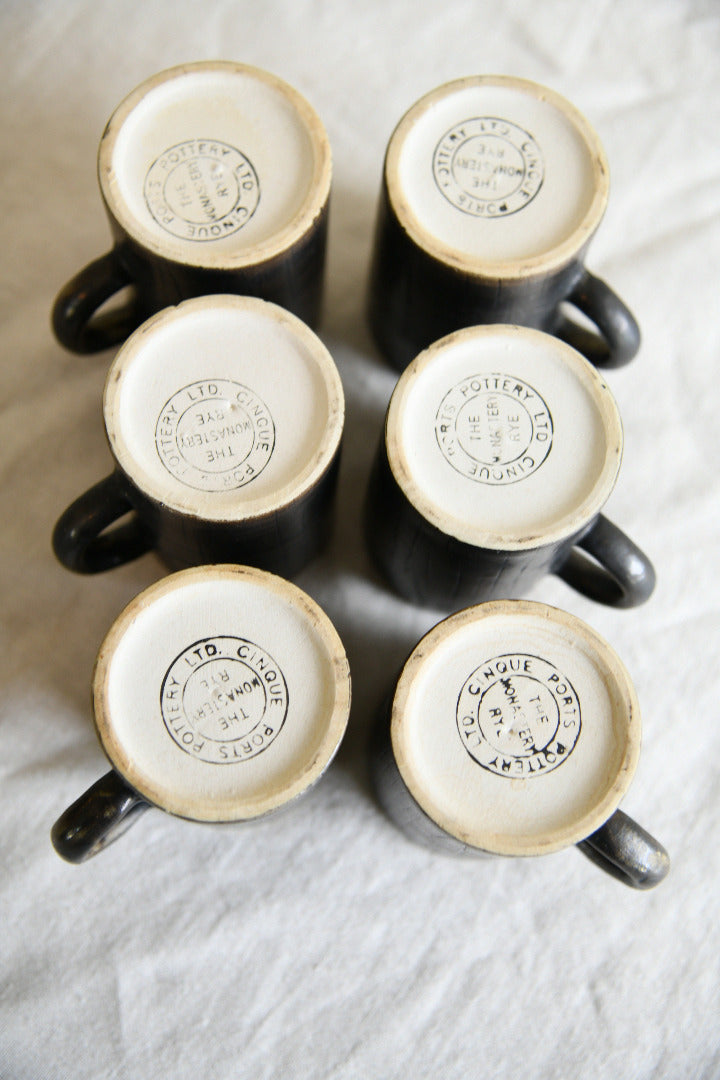 Vintage Cinque Ports Pottery Rye 15 Piece Coffee Set