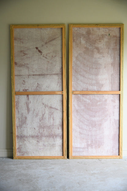 Pair of Large Painted Canvas Panels After Jean-Antoine Watteau L?Enjoleur / The Coaxer