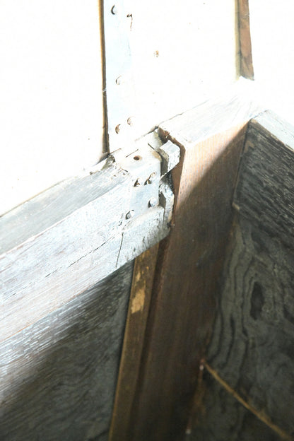 17th Century Carved Oak Coffer with Panelled Front