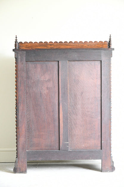 Regency Rosewood Glazed Display Cabinet with Barley Twist Columns