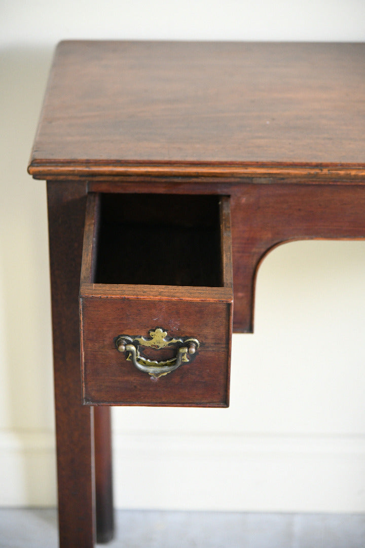 Antique Mahogany Writing Table with Two Drawers