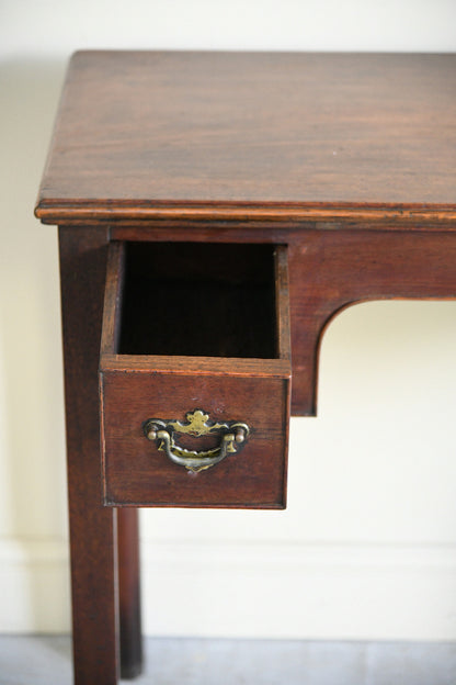 Antique Mahogany Writing Table with Two Drawers