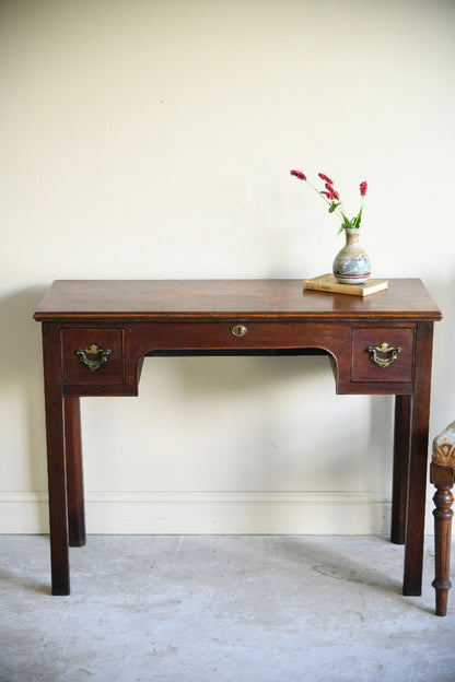 Antique Mahogany Writing Table with Two Drawers
