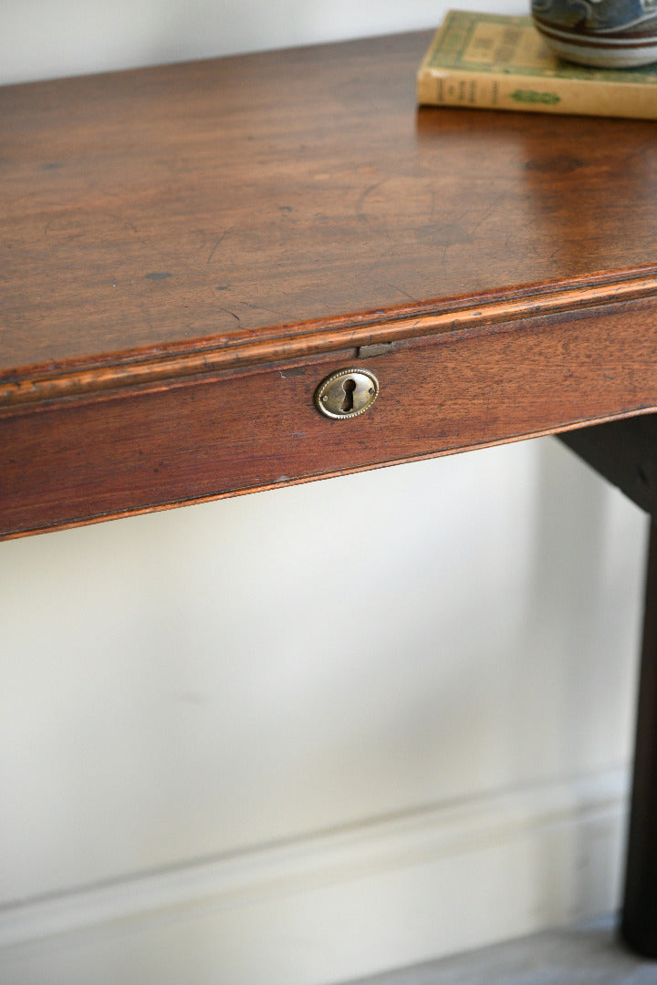 Antique Mahogany Writing Table with Two Drawers