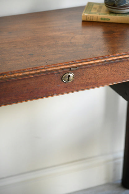 Antique Mahogany Writing Table with Two Drawers