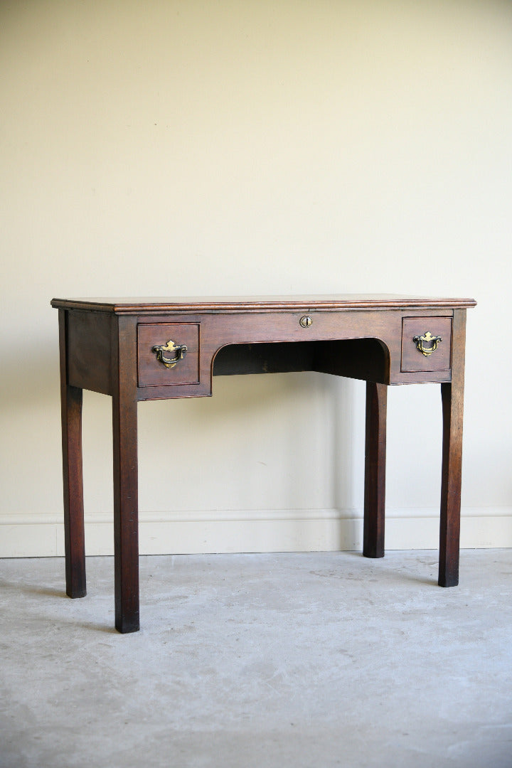 Antique Mahogany Writing Table with Two Drawers