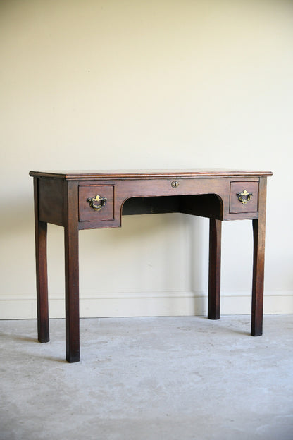 Antique Mahogany Writing Table with Two Drawers
