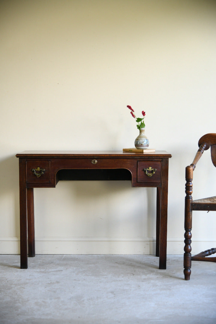 Antique Mahogany Writing Table with Two Drawers