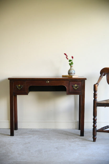 Antique Mahogany Writing Table with Two Drawers