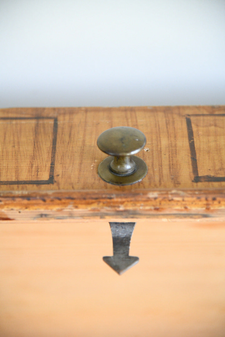 Early 20th Century Painted Scumble Dome Top Trunk