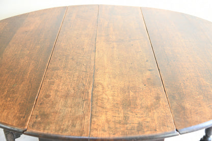 George III Oak Oval Gateleg Dining Table