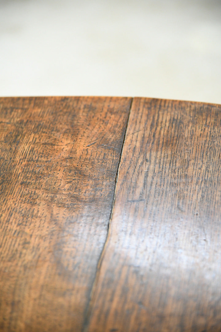 George III Oak Oval Gateleg Dining Table
