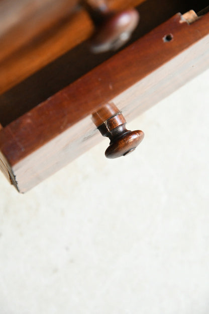 Maple & Co Mahogany Pedestal Dressing Table
