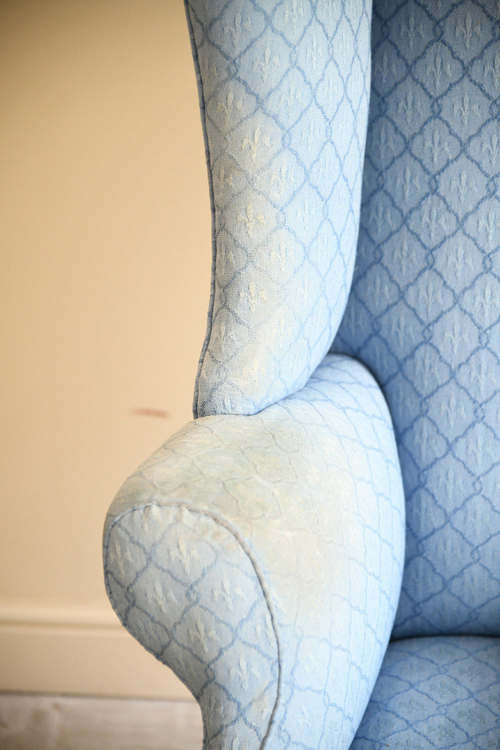 Antique Wingback Armchair for Reupholstery