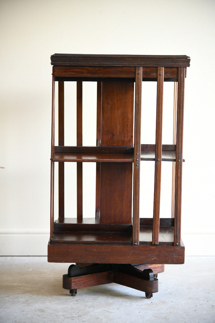 Early 20th Century Mahogany Revolving Bookcase