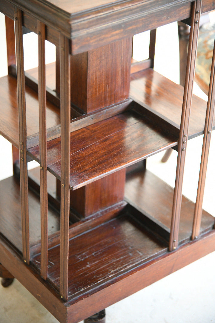 Early 20th Century Mahogany Revolving Bookcase