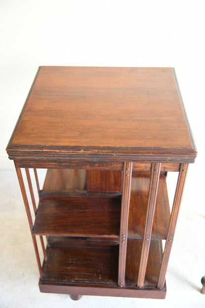 Early 20th Century Mahogany Revolving Bookcase