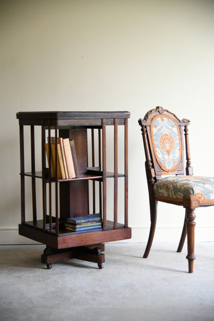 Early 20th Century Mahogany Revolving Bookcase