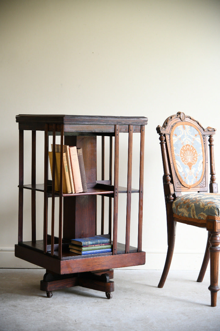 Early 20th Century Mahogany Revolving Bookcase