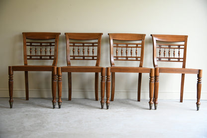 Set of Six Anglo Indian Style Cane Dining Chairs 4 Chairs & 2 Carvers