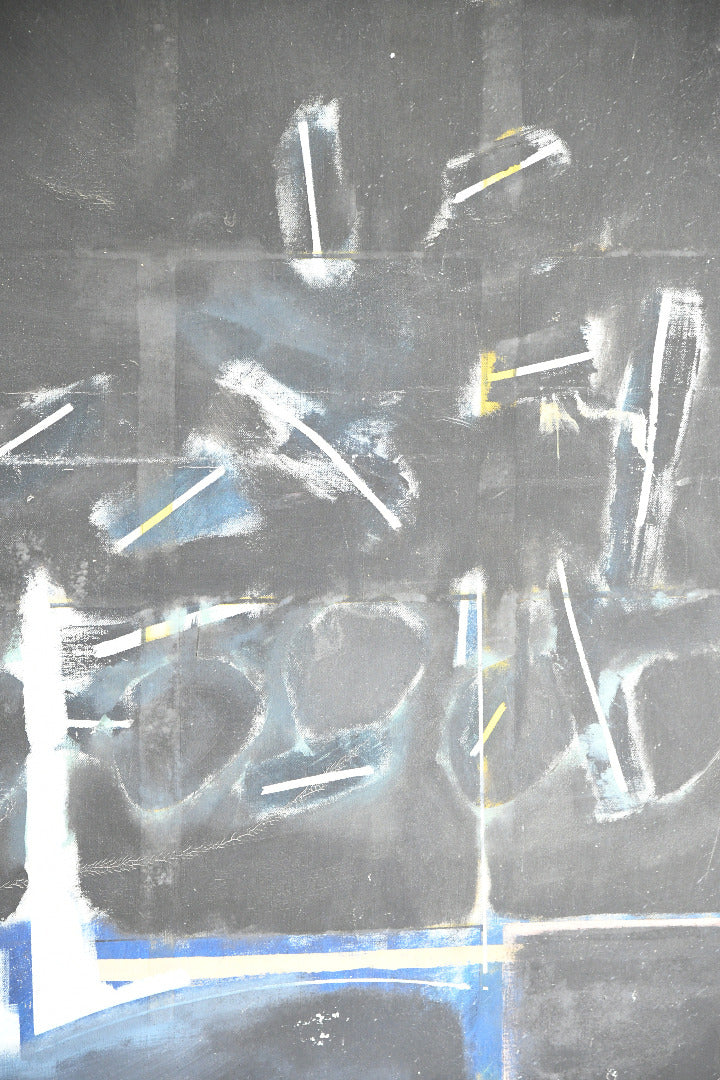 Large Late 20th Century Abstract Painting on Canvas