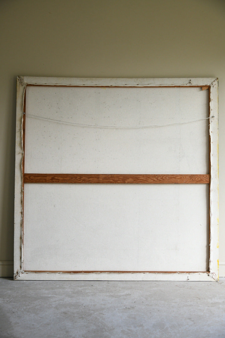 Large Late 20th Century Abstract Painting on Canvas