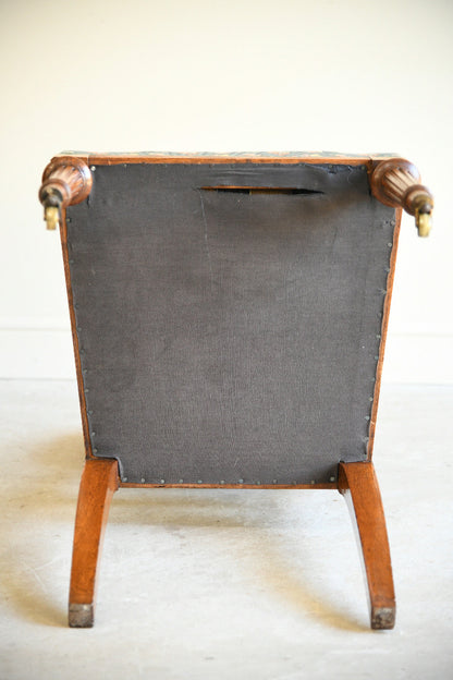 Seven Edwardian Oak Upholstered Dining Chairs