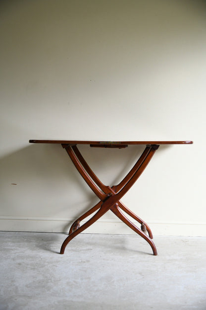 20th Century Mahogany Folding Coaching Table