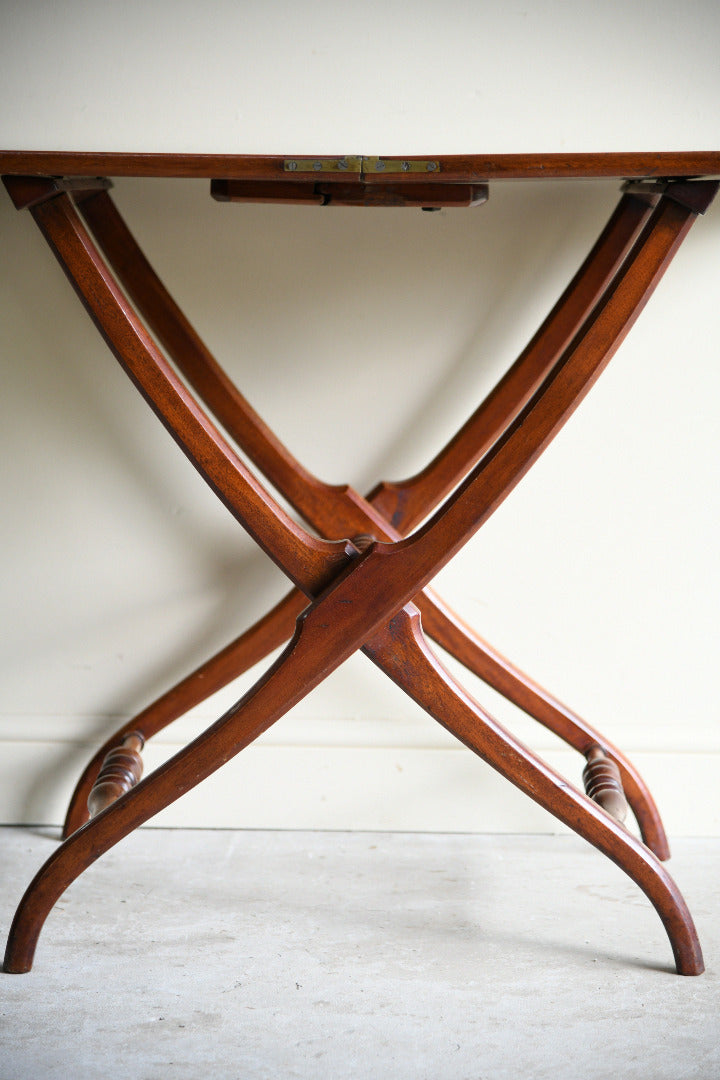 20th Century Mahogany Folding Coaching Table