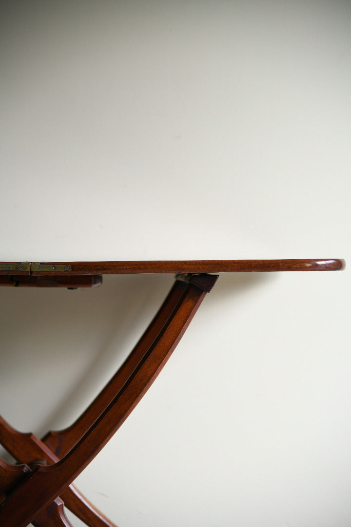20th Century Mahogany Folding Coaching Table