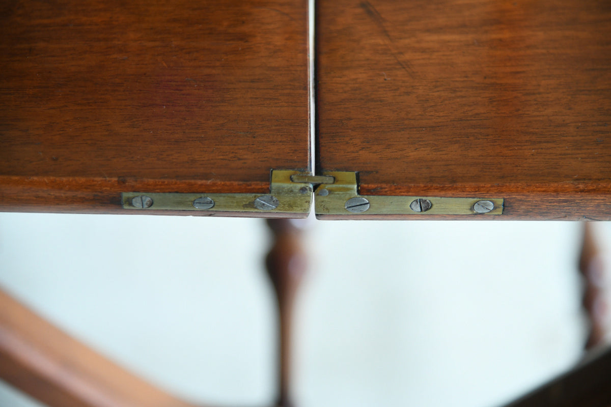 20th Century Mahogany Folding Coaching Table