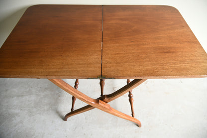 20th Century Mahogany Folding Coaching Table