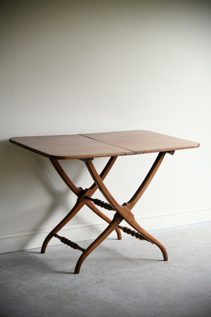 20th Century Mahogany Folding Coaching Table