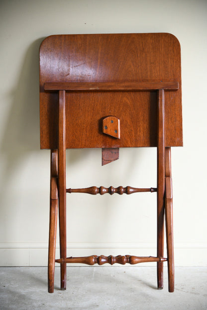 20th Century Mahogany Folding Coaching Table