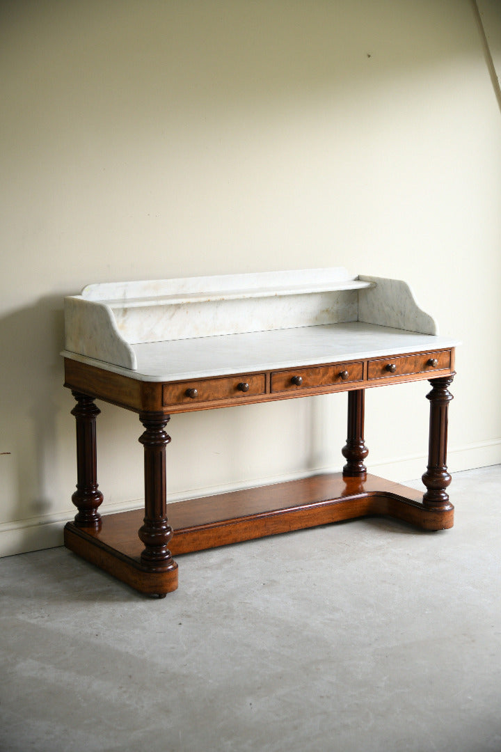 Victorian Mahogany & Marble Washstand