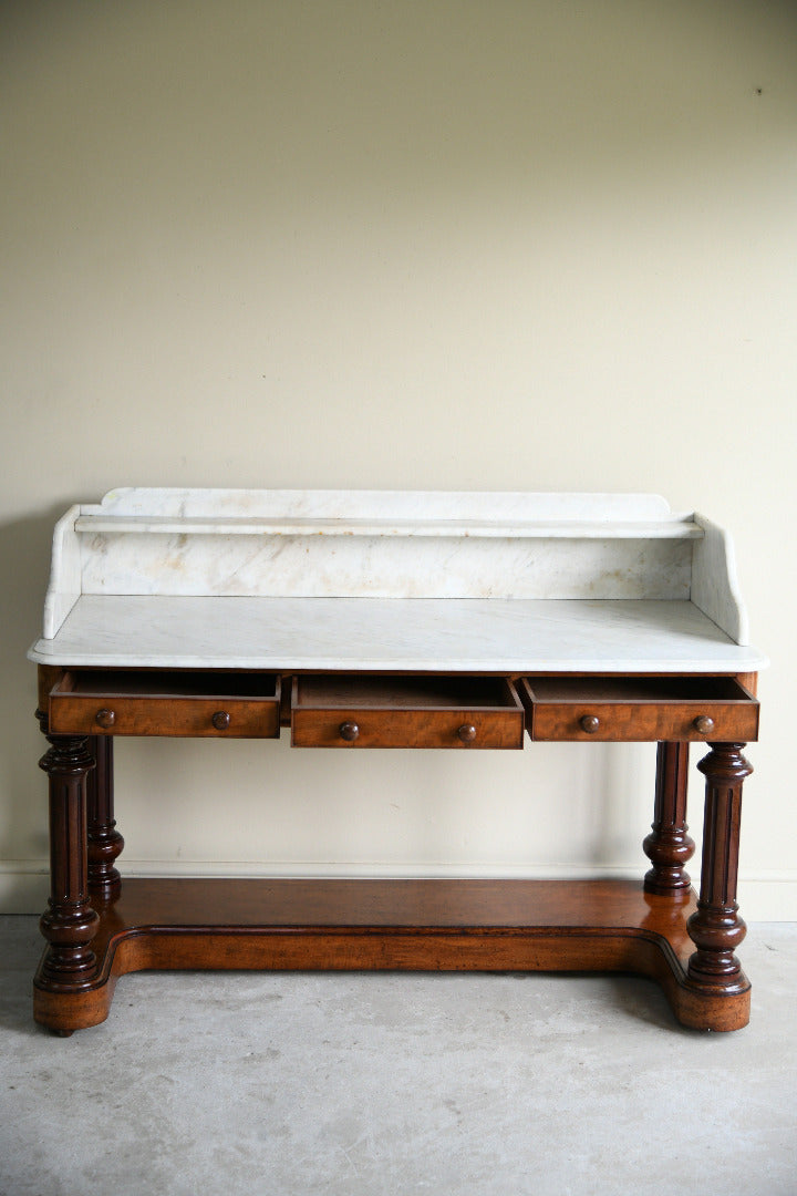 Victorian Mahogany & Marble Washstand